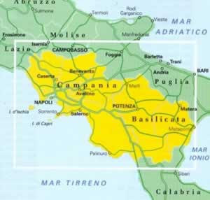 Campania e Basilicata Mappa Regionale