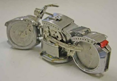 Motorcycles made from old watches Seen On www.coolpicturegallery.us