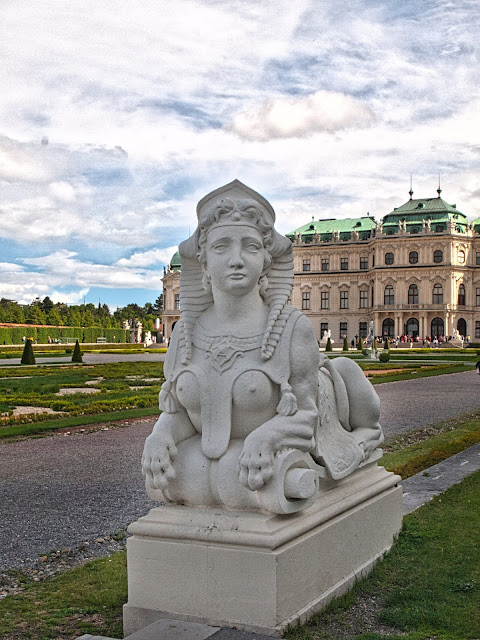 jiemve, Vienne, Wien, Autriche, Österreich, Palais, Belvédère, statue, femme, sphynx