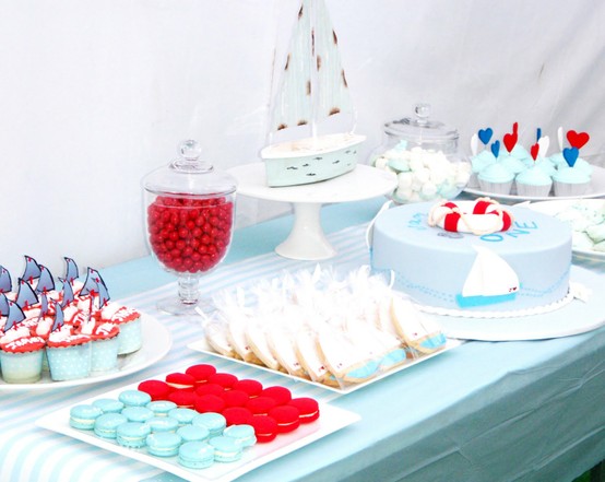 Nautical Wedding Ideas Dessert Tables