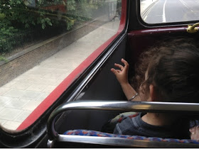 toddler on routemaster bus top deck