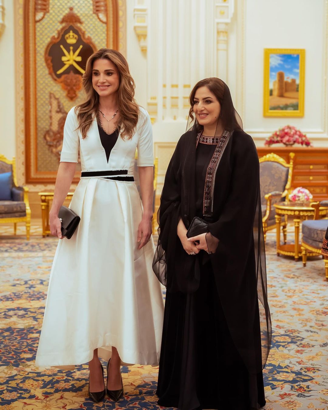 Queen Rania just finished her Oman visit
