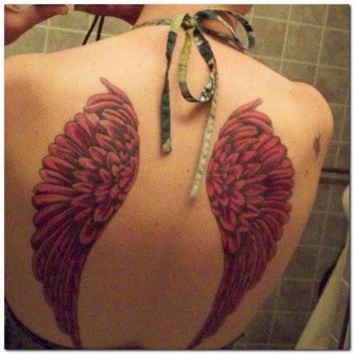small angel wings tattoos
