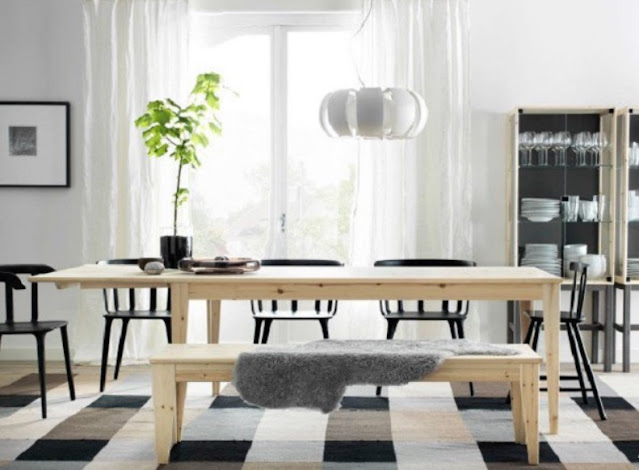 scandinavian minimalist dining room