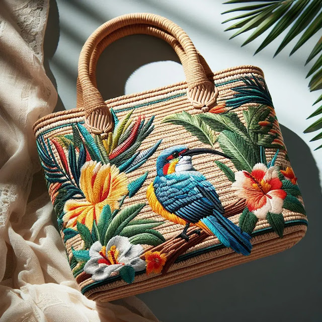 10 Ideas de Bolsos Tejidos con Estilos Tropicales 🐦