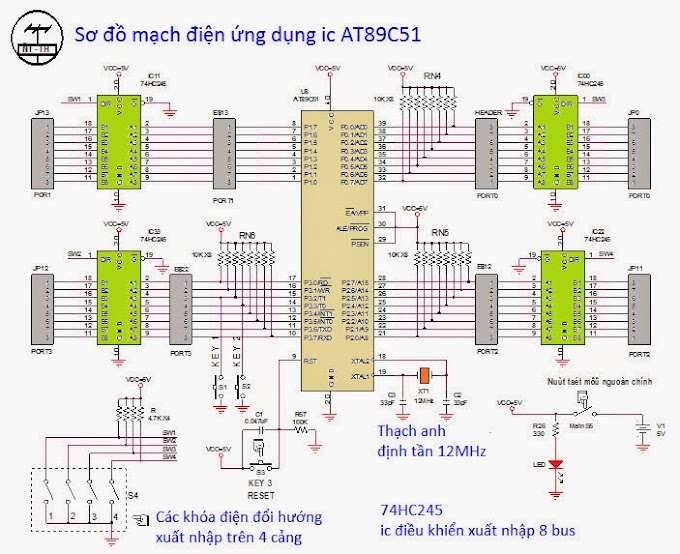 Mạch KIT chủ thí nghiệm VĐK 8051