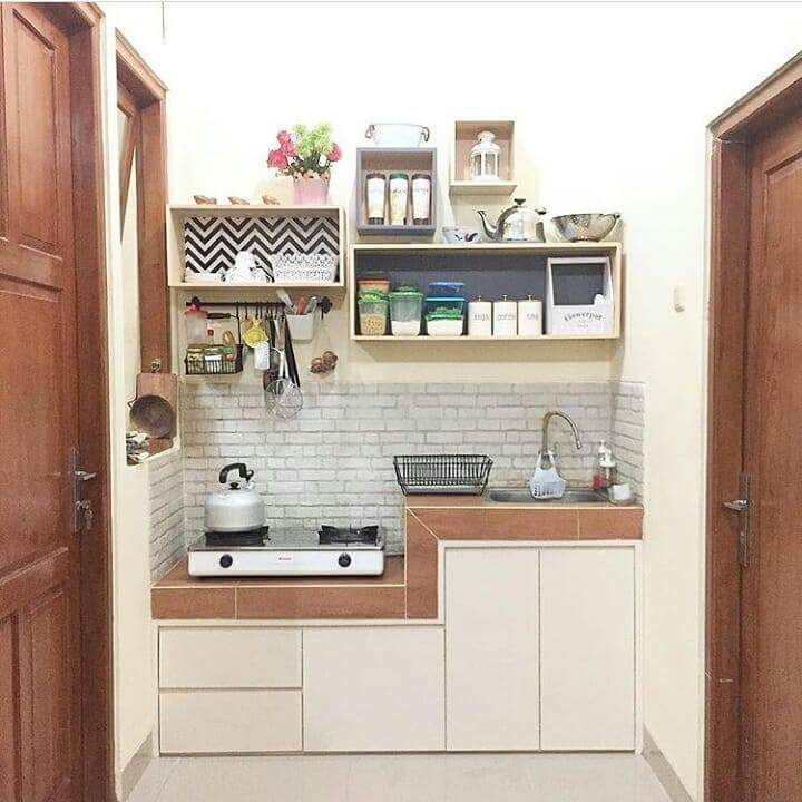 Contoh Model Dapur  Minimalis Sederhana  Lahan Sempit  Foto 