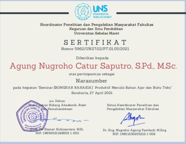 SERTIFIKAT PEMBICARA