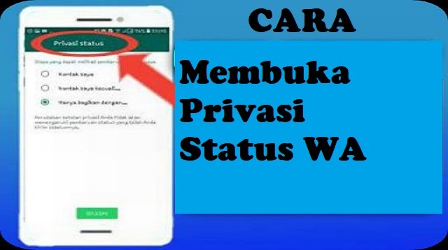 Cara Membuka Privasi Status WA 2022 - Cara1001