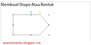 Hasil Awal Membuat Shape Di Microsoft Word 2007