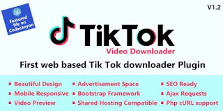 TikTok Video and Music Downloader with no Watermark v1.2 Nulled