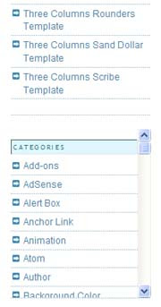 Add Scrollbars to Blog Widgets