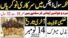Punjab Civil Defence Department Jobs 2022