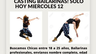 CASTING en CHILE: Se buscan BAILARINAS chicas entre 18 a 25 años para SPOT PUBLICITARIO