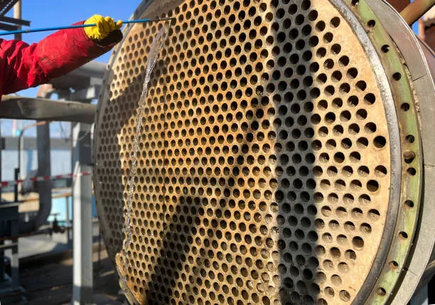 Mechanical cleaning of heat exchanger