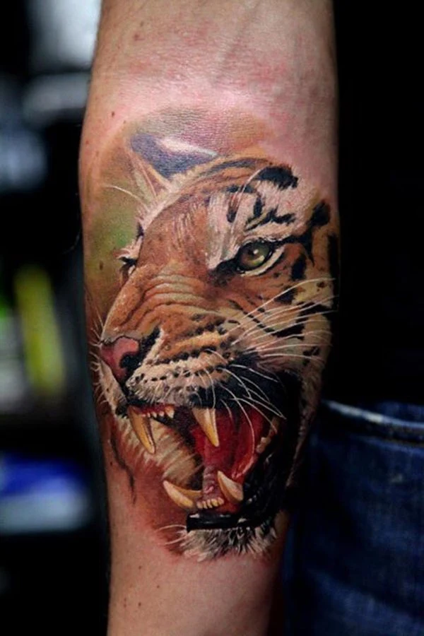 Tatuaje de tigre en 3D