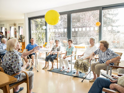Adult Daycare with a group of elderly men and woman