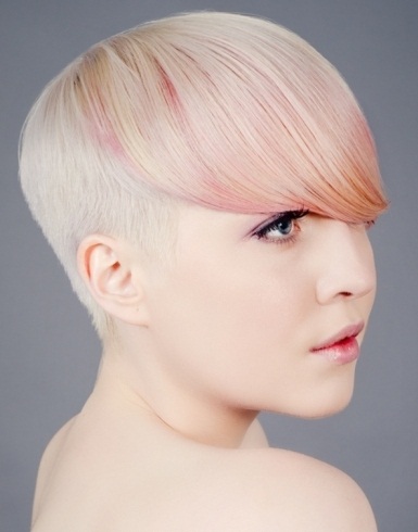 Chic Light Pink Hair Highlights 2014