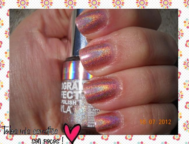 Coral Glam Layla holográfico