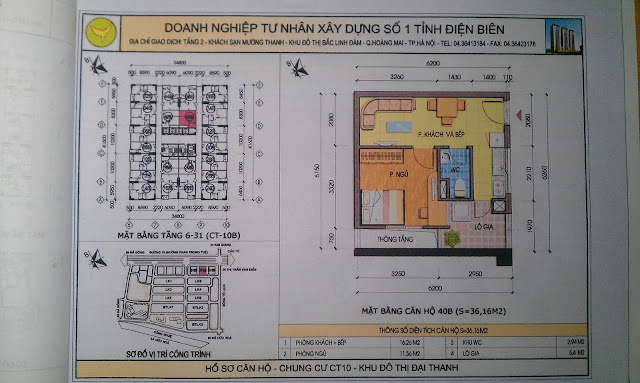 MẶT BẰNG CHUNG CƯ ĐẠI THANH