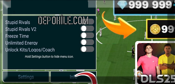 DLS 25 Mod Menu Sınırsız Elmas, Süre Hileli Apk İndir Yeni