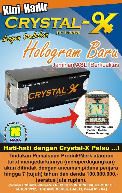 Gambar Crystal X dengan Hologram Baru