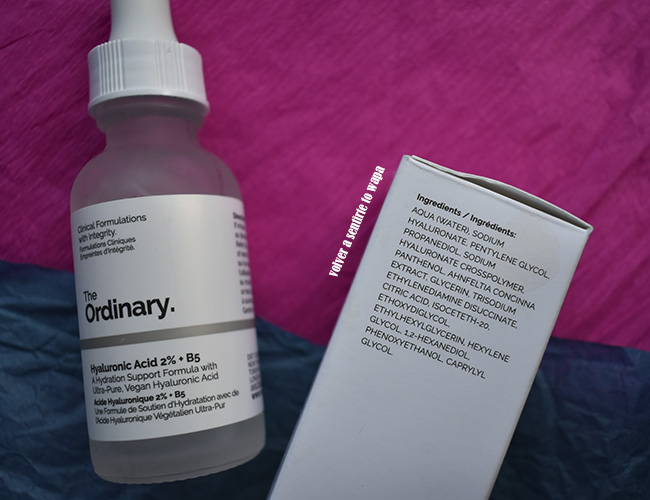 The Ordinary: Hyaluronic Acid 2% + B5