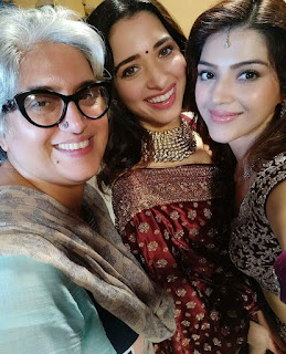 Mehreen Pirzada with her Mother Along with Tamannaah