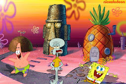 Gambar Rumah Spongebob Patrick Squidward