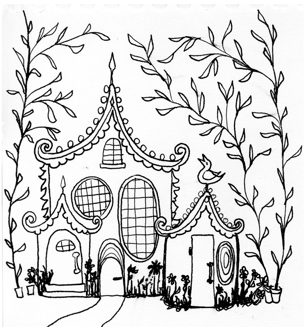 Sketchbook by Kendra Shedenhelm Little house sketch