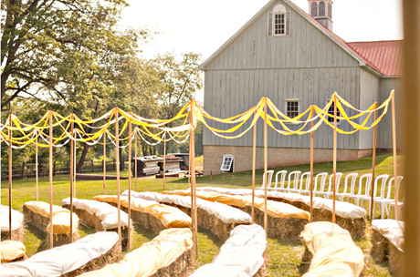 simple outside wedding decorations