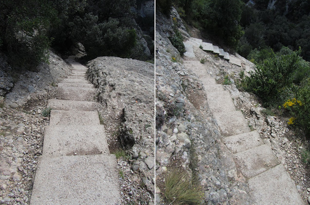 MONESTIR DE MONTSERRAT  ESCALES DE JACOB - ESCALES DELS POBRES - PAS DELS FRANCESOS, escales dels pobres