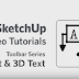 34-SketchUp Training Series: Text and 3D Text tools