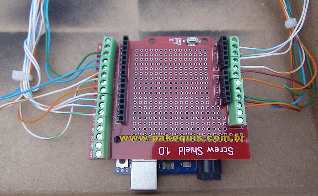 Arduino Uno com Screw Shield