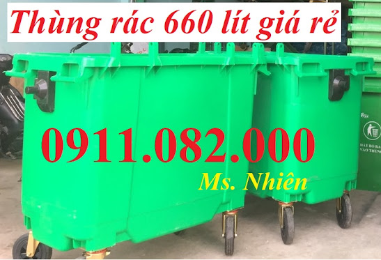 Cung cap thung rac 120L 240L 660L gia re Thung rac gia si tai vinh longlh 0911082000