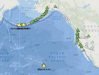 USGS volcanoes map