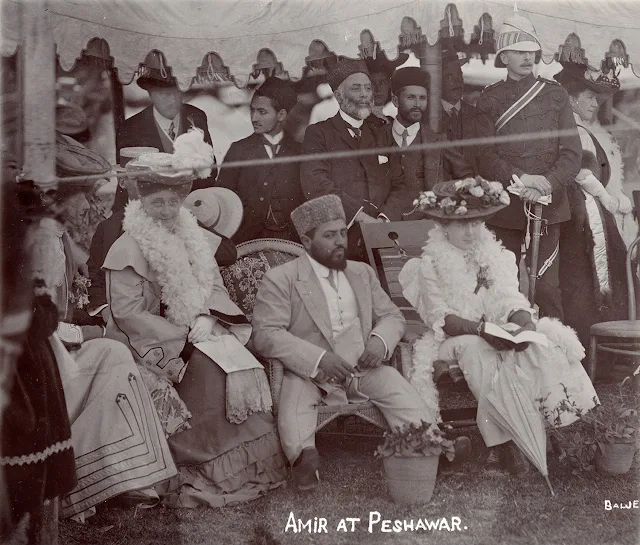 Amir Habibullah Khan of Afghanistan at Peshawar in 1907