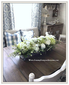 White-Hydrangea -Floral- Arrangement-DIY-From My Front Porch To Yours