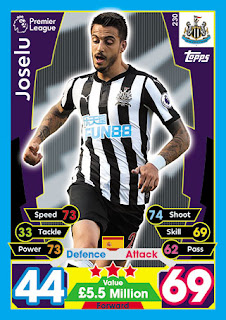 Topps Match Attax 2017-2018 Newcastle United Set