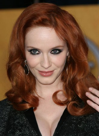 christina hendricks hairstyles. course romantic hairstyles