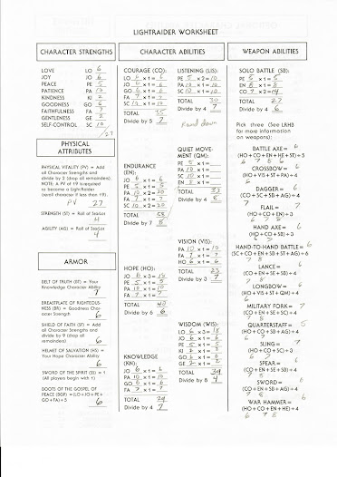 Solomon's worksheet