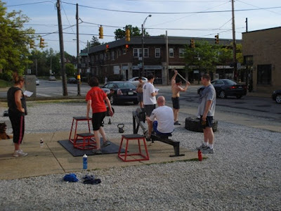 CrossFit Cleveland outdoor group fitness workout