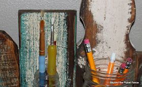 scrappy reclaimed wood coat hook and orginizers http://bec4-beyondthepicketfence.blogspot.com/2012/07/scrappin-once-again.html