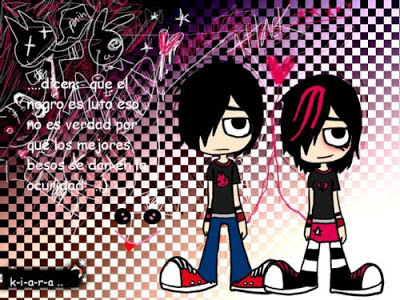 Gambar Kartun Emo love