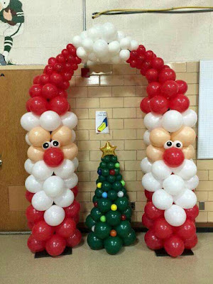 Balon gate natal dekorasi