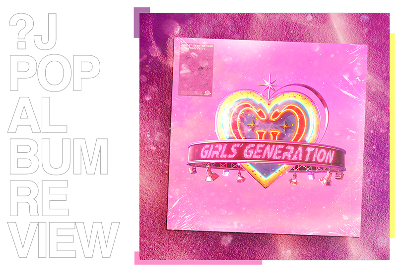 The post header image, featuring the text ‘?J Pop Album Review’ and a shot of a vinyl of Girls’ Generation’s album ‘Forever 1’.
