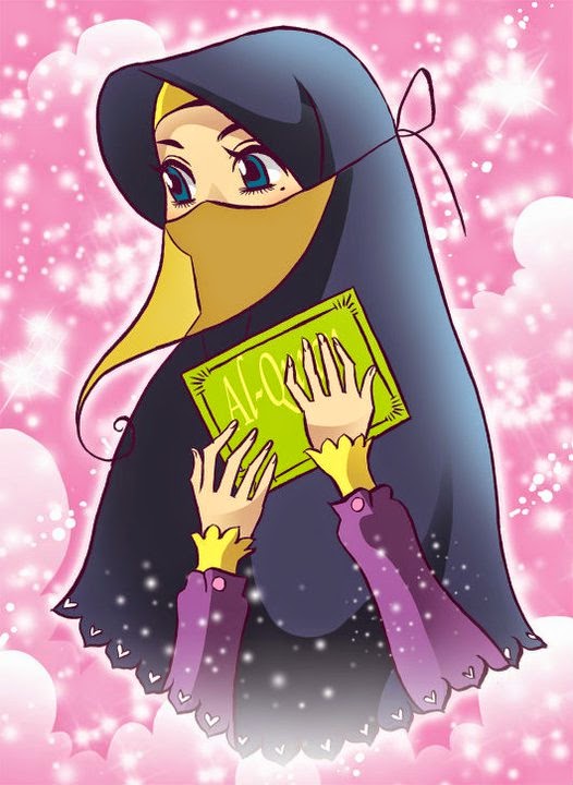 Gambar Kartun Anak Muslimah