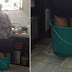 Despite of deep pain in legs a Mother stands in hot water bucket just to prepare breakfast for son!