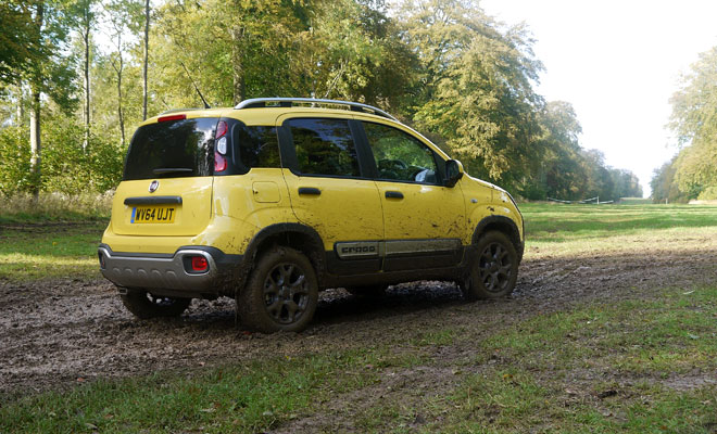 Fiat Panda Cross diesel rear side view