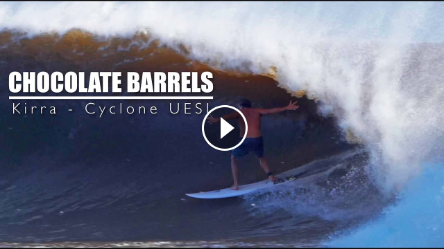 Cyclone Uesi - Chocolate Barrels in Kirra